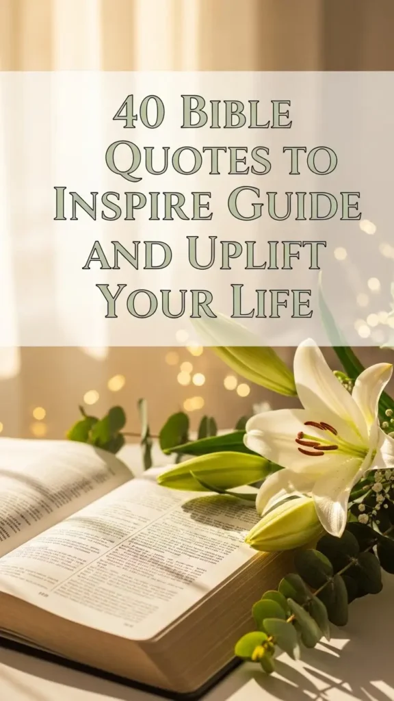 Bible Quotes to Inspire, Guide, and Uplift Your Life