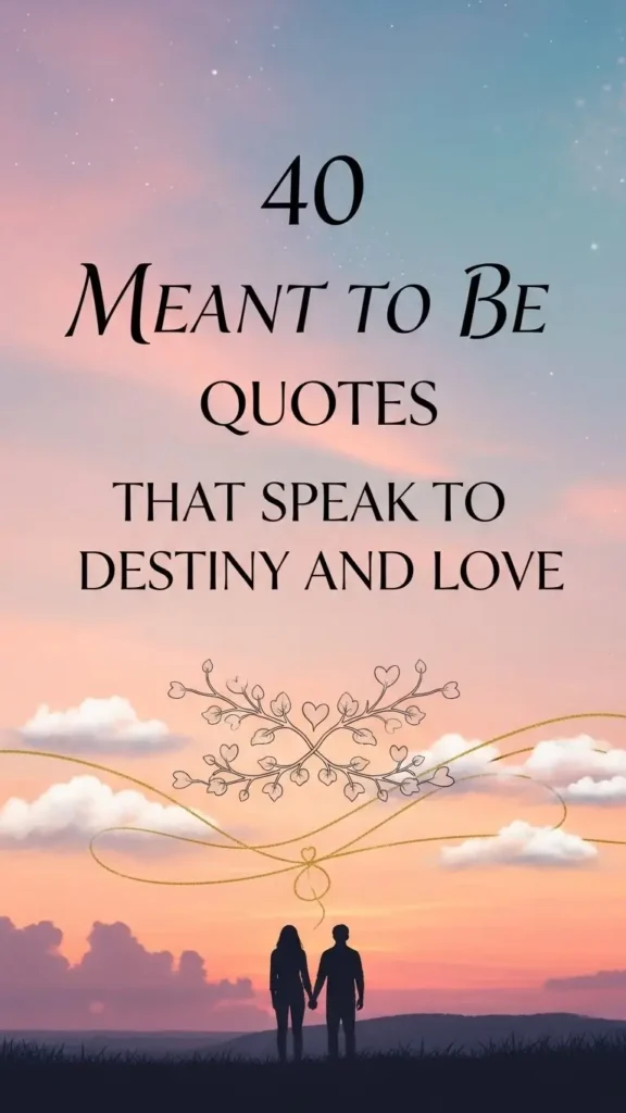 Meant to Be Quotes That Speak to Destiny and Love Meant to Be Quotes That Speak to Destiny and Love