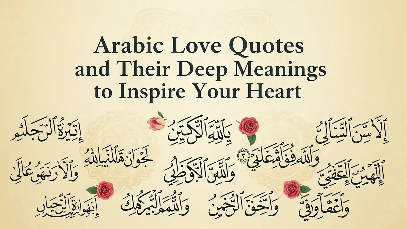 Arabic Love Quotes and Their Deep Meanings to Inspire Your Heart