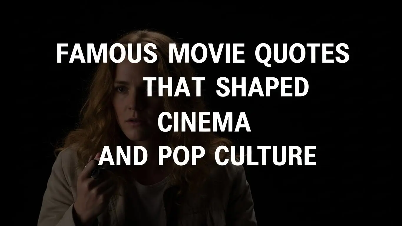 Famous Movie Quotes That Shaped Cinema and Pop Culture