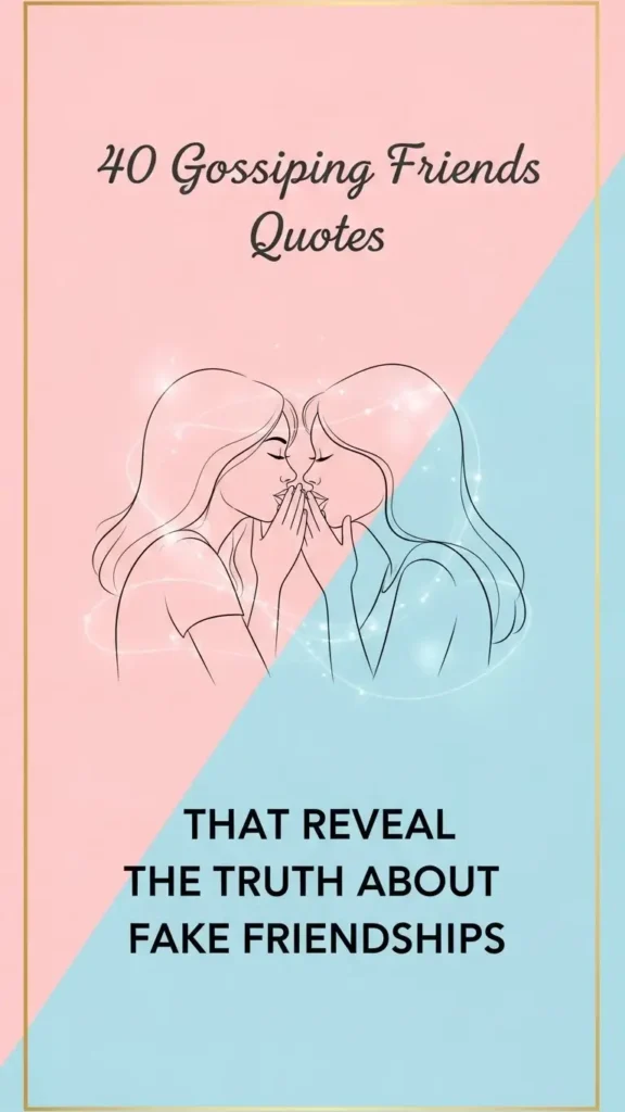 Gossiping Friends Quotes That Reveal the Truth About Fake Friendships