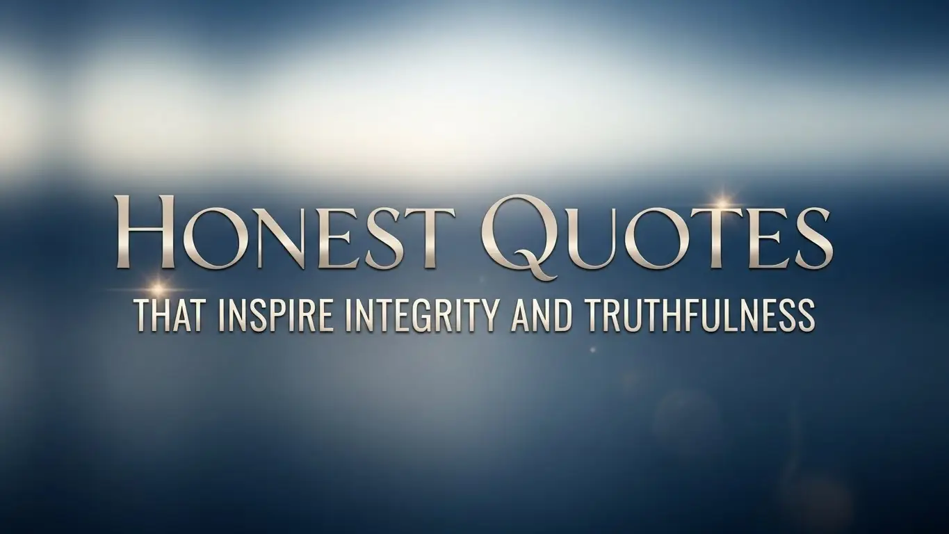 Honest Quotes That Inspire Integrity and Truthfulness