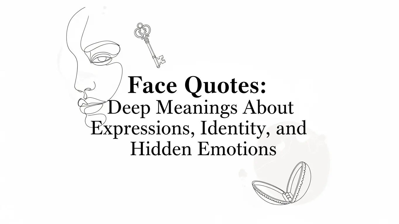 Face Quotes: Deep Meanings About Expressions, Identity, and Hidden Emotions
