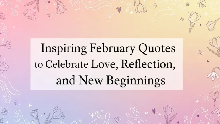 Inspiring February Quotes to Celebrate Love, Reflection, and New Beginnings