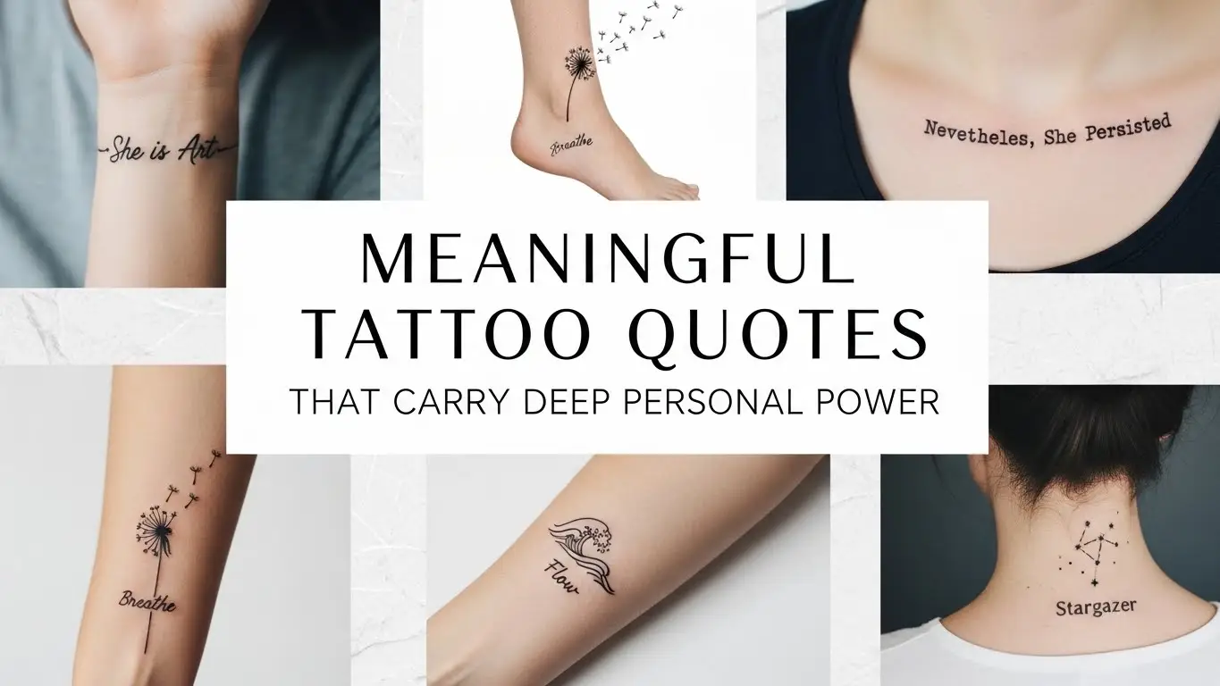 Meaningful Tattoo Quotes That Carry Deep Personal Power