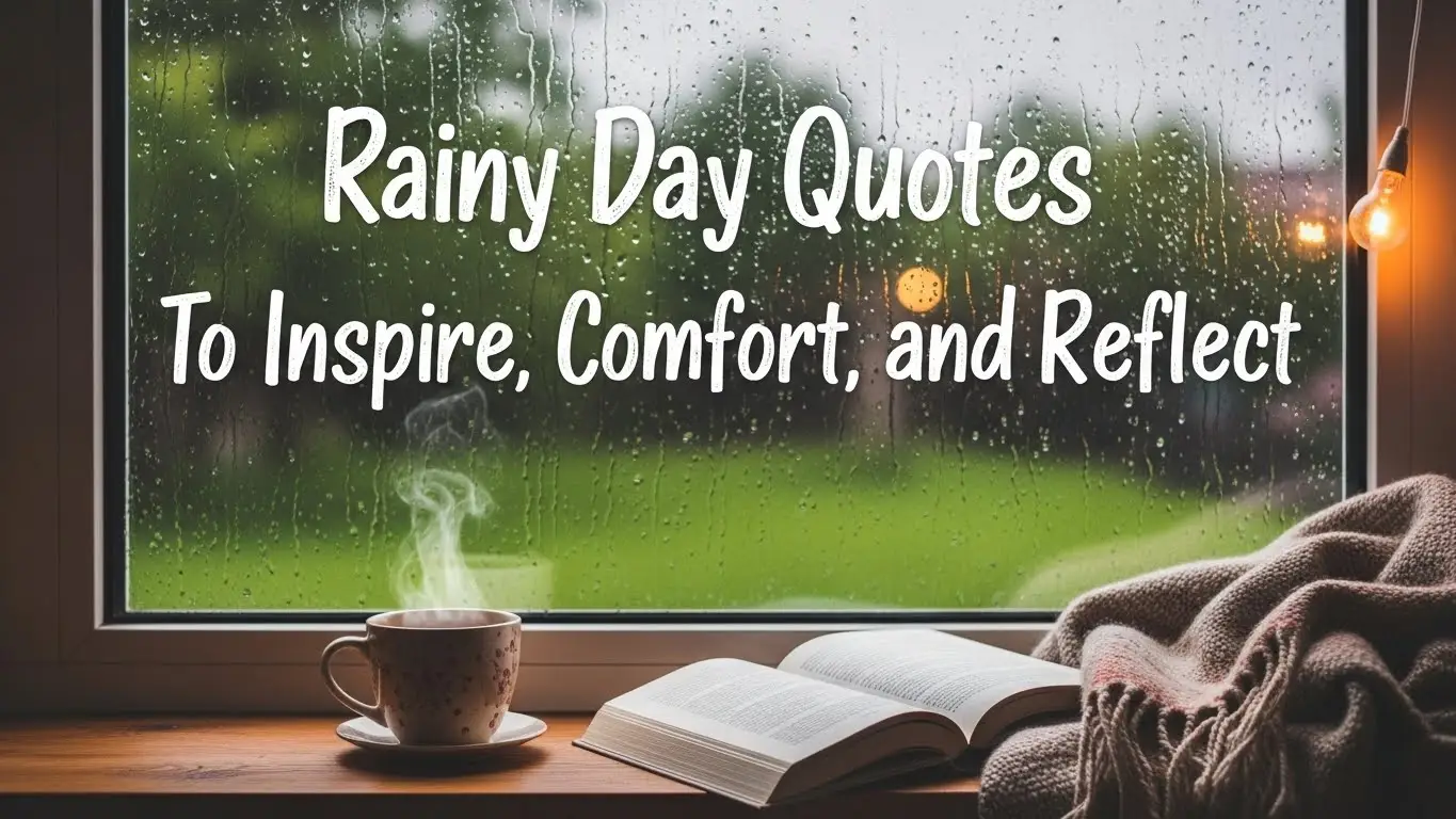 Rainy Day Quotes To Inspire, Comfort, and Reflect