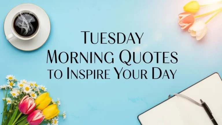 Tuesday Morning Quotes to Inspire Your Day