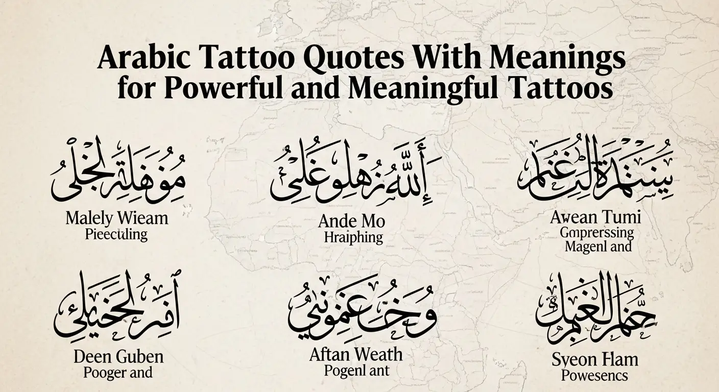 Arabic Tattoo Quotes With Meanings for Powerful and Meaningful Tattoos
