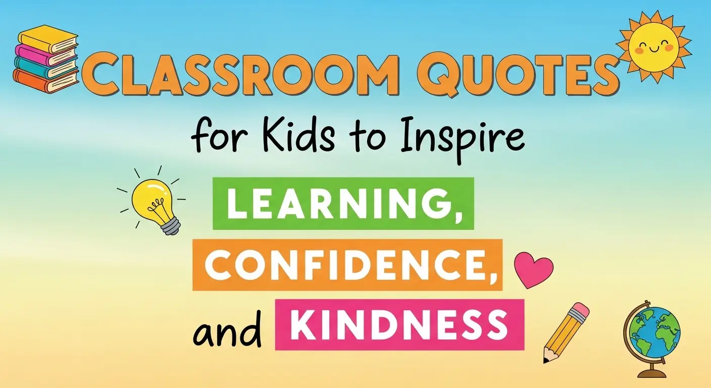 Classroom Quotes for Kids to Inspire Learning, Confidence, and Kindness