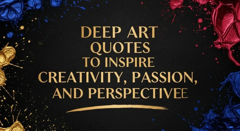 Deep Art Quotes to Inspire Creativity, Passion, and Perspective