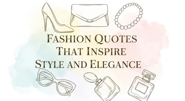 Fashion Quotes That Inspire Style and Elegance