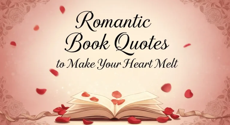 Romantic Book Quotes to Make Your Heart Melt