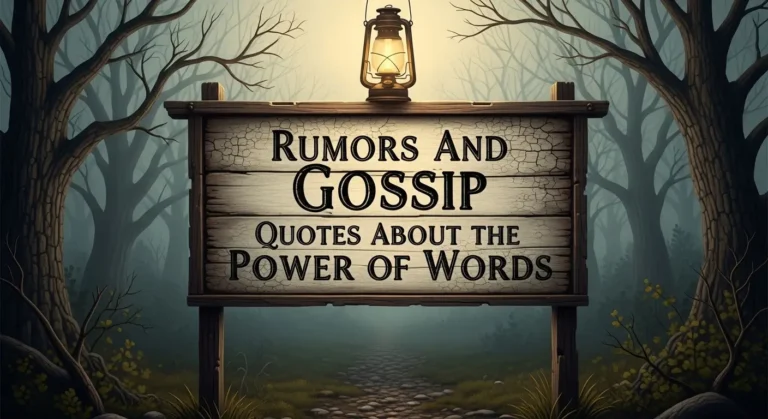 Rumors and Gossip Quotes About the Power of Words