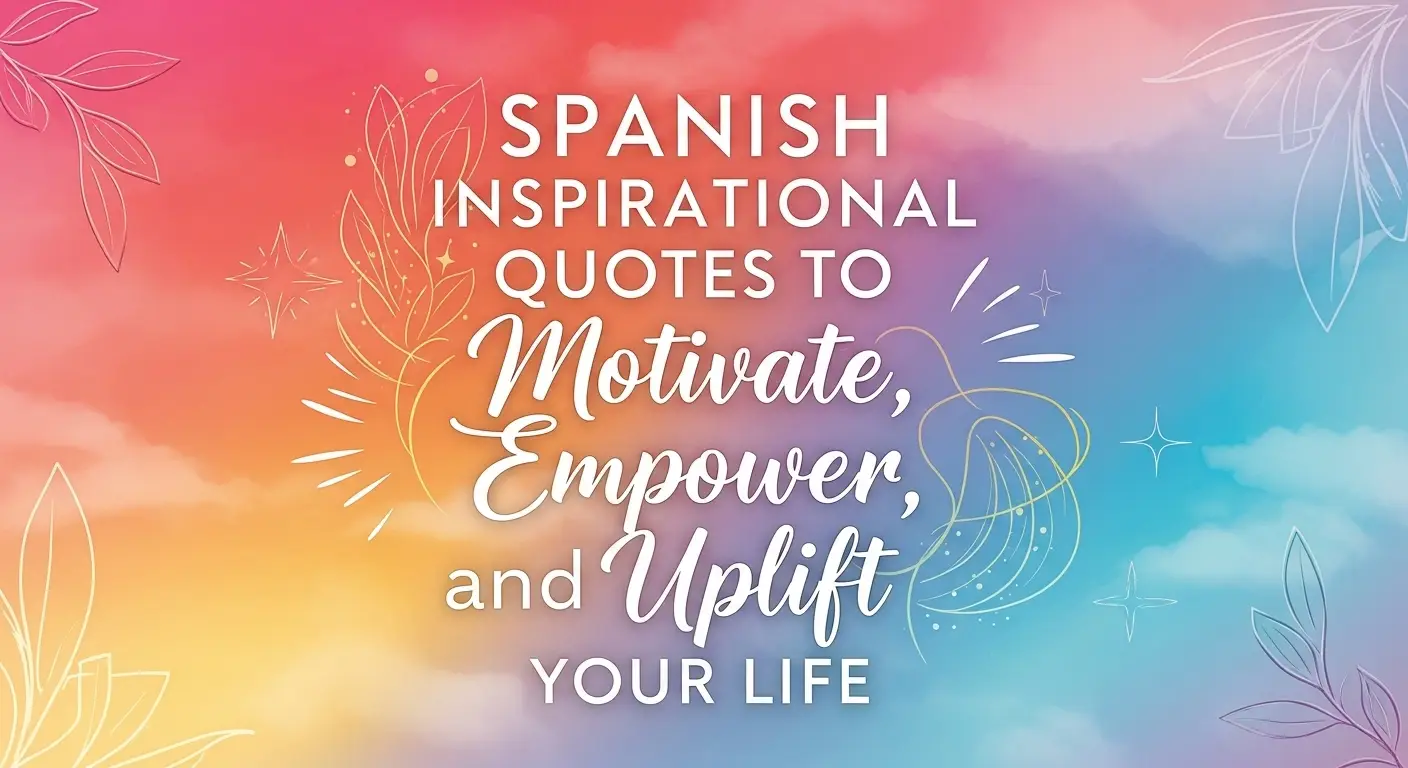 Spanish Inspirational Quotes to Motivate, Empower, and Uplift Your Life