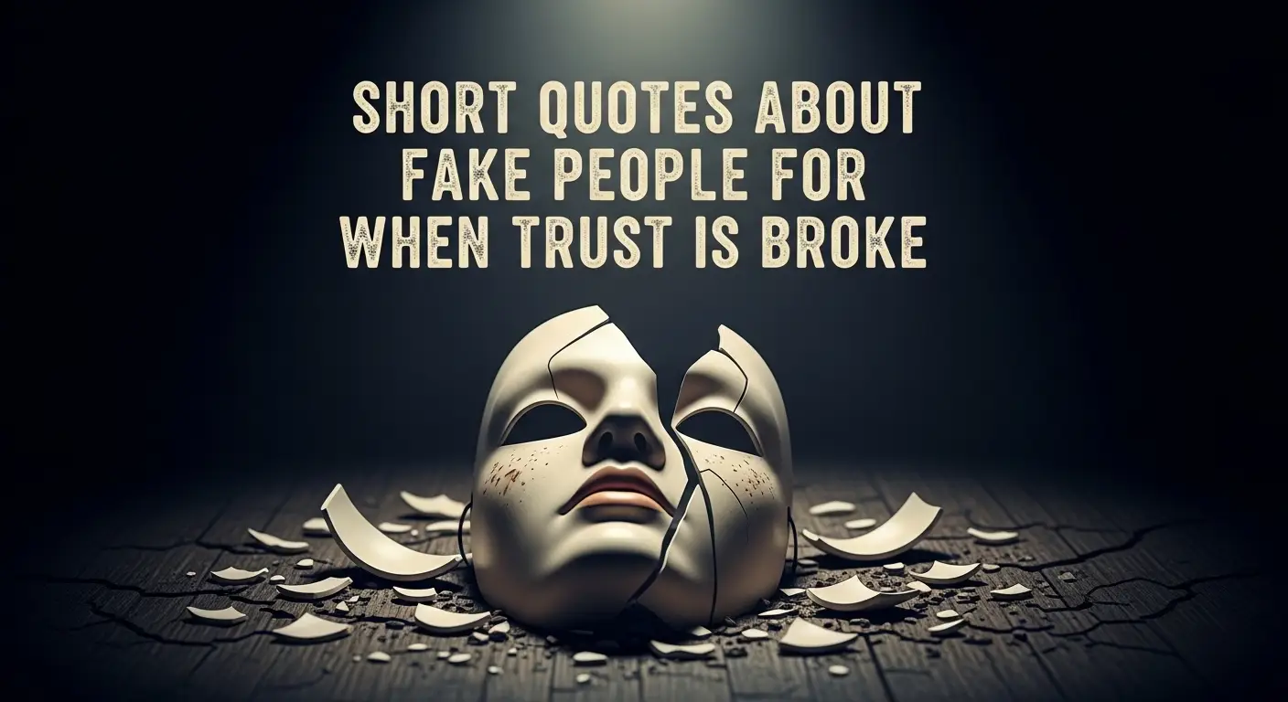 Short Quotes About Fake People for When Trust Is Broke