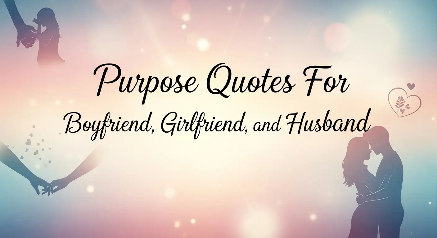 Purpose Quotes For Boyfriend, Girlfriend, and Husband