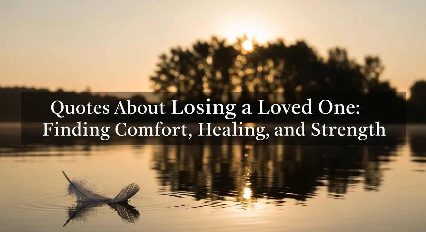 Quotes About Losing a Loved One: Finding Comfort, Healing, and Strength