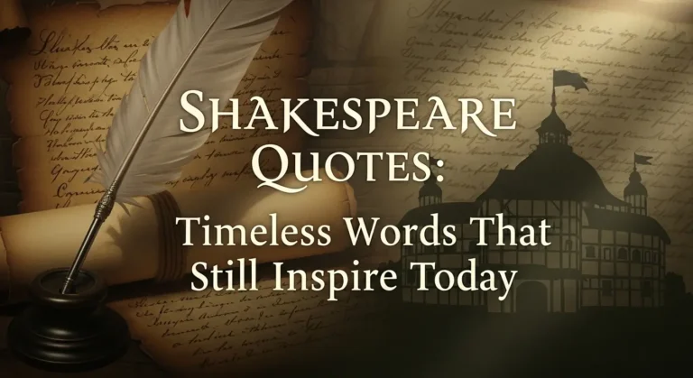 Shakespeare Quotes: Timeless Words That Still Inspire Today