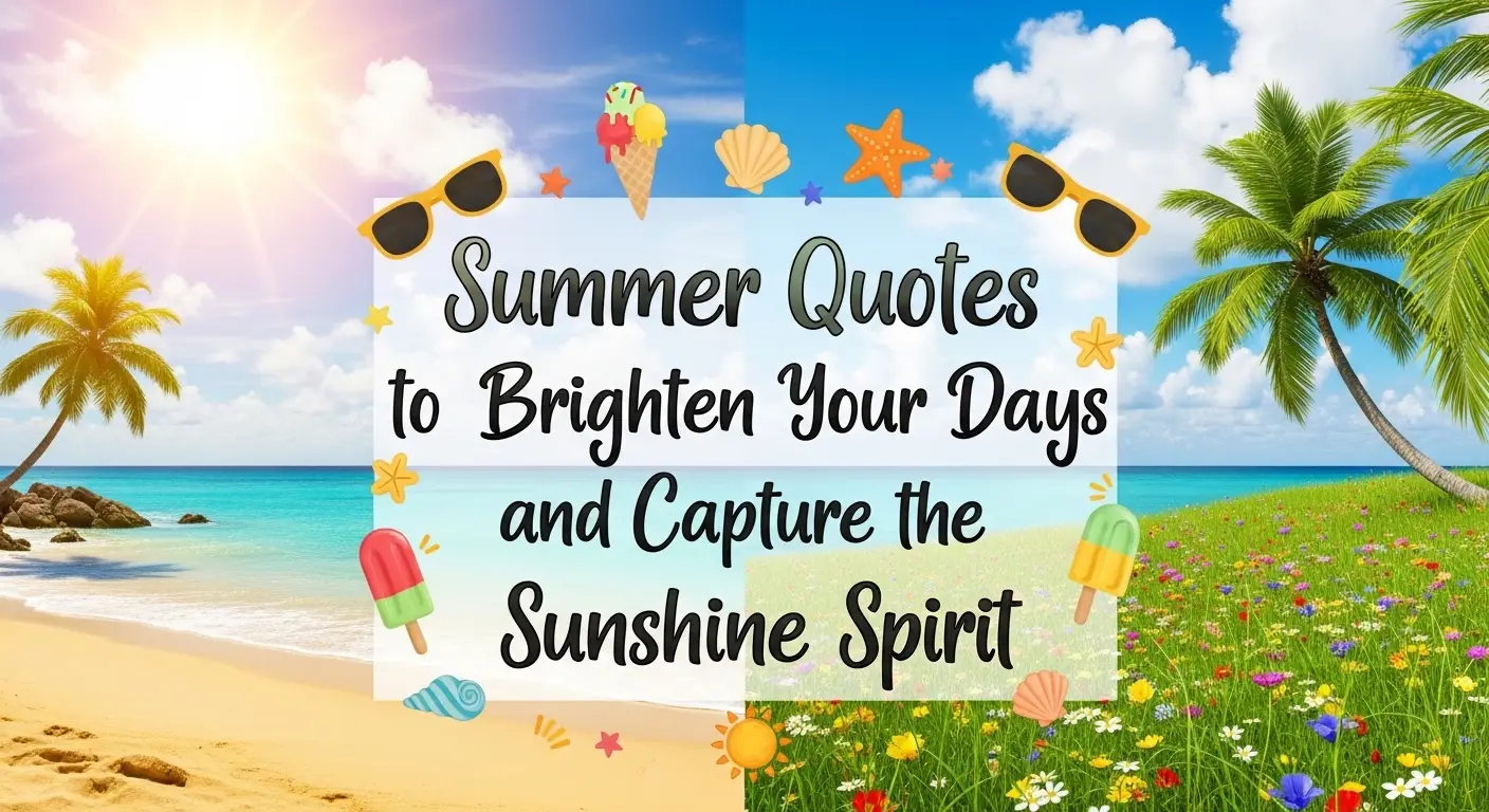Summer Quotes to Brighten Your Days and Capture the Sunshine Spirit