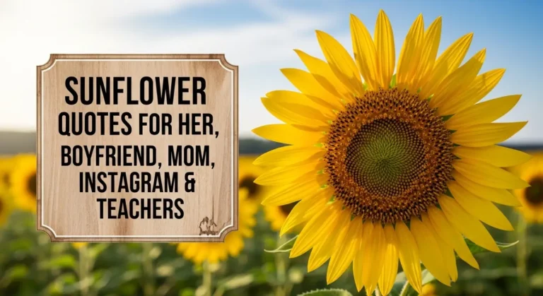 Sunflower Quotes for Her, Boyfriend, Mom, Instagram & Teachers