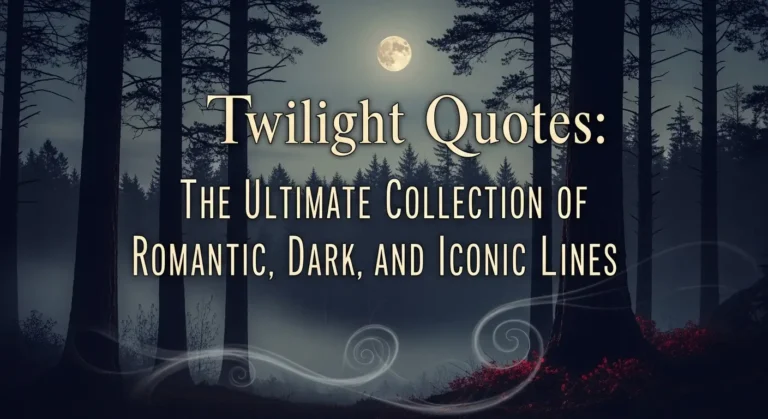 Twilight Quotes: The Ultimate Collection of Romantic, Dark, and Iconic Lines