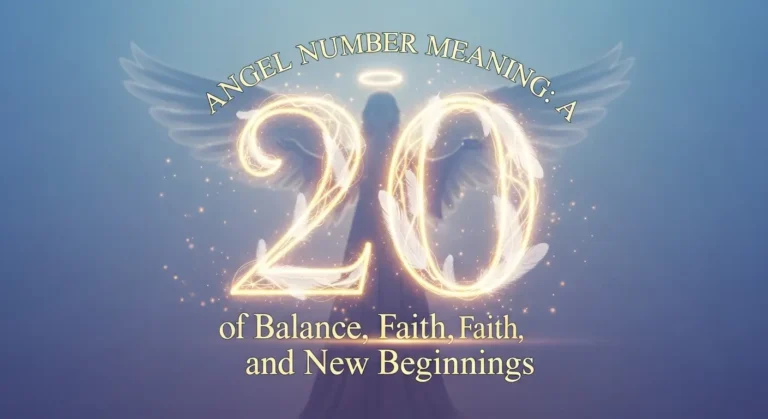 20 Angel Number Meaning: A Powerful Sign of Balance, Faith, and New Beginnings