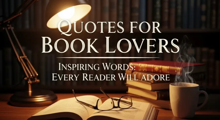 Quotes for Book Lovers: Inspiring Words Every Reader Will Adore