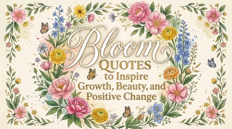 Bloom Quotes to Inspire Growth, Beauty, and Positive Change