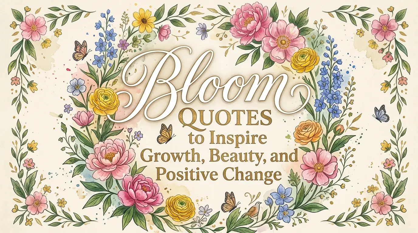 Bloom Quotes to Inspire Growth, Beauty, and Positive Change