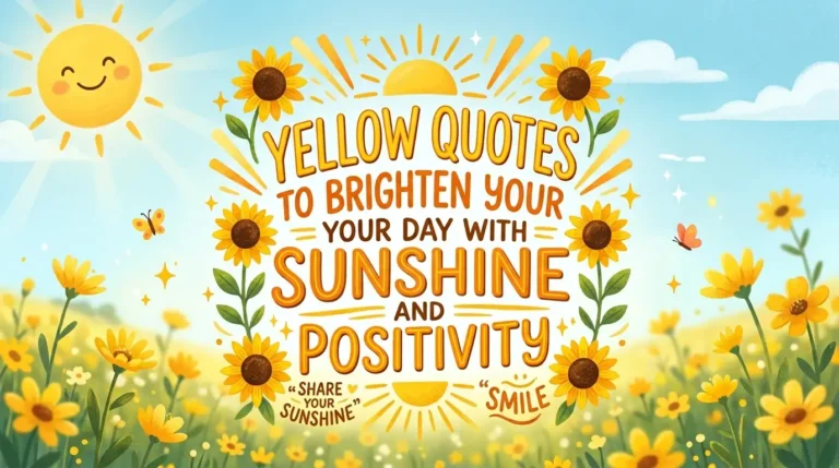 Yellow Quotes to Brighten Your Day With Sunshine and Positivity