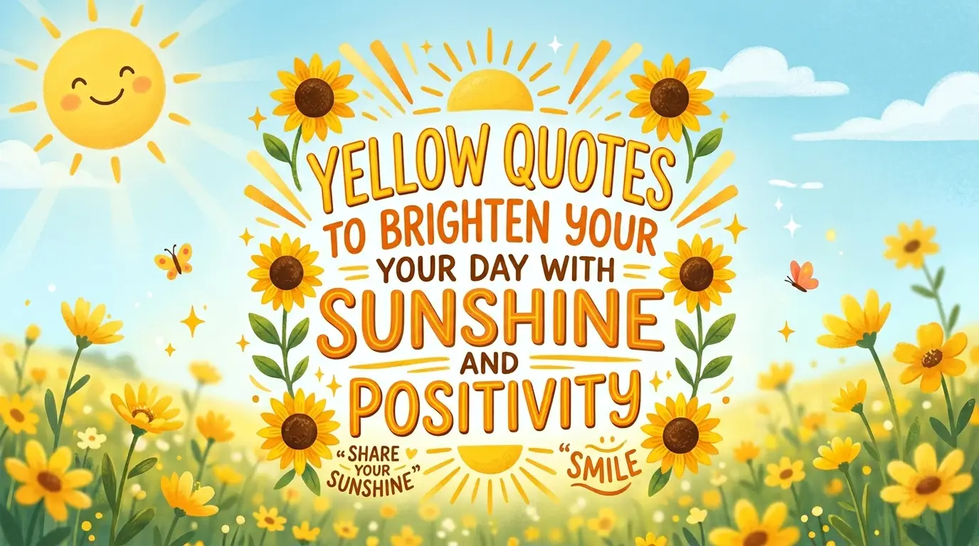 Yellow Quotes to Brighten Your Day With Sunshine and Positivity