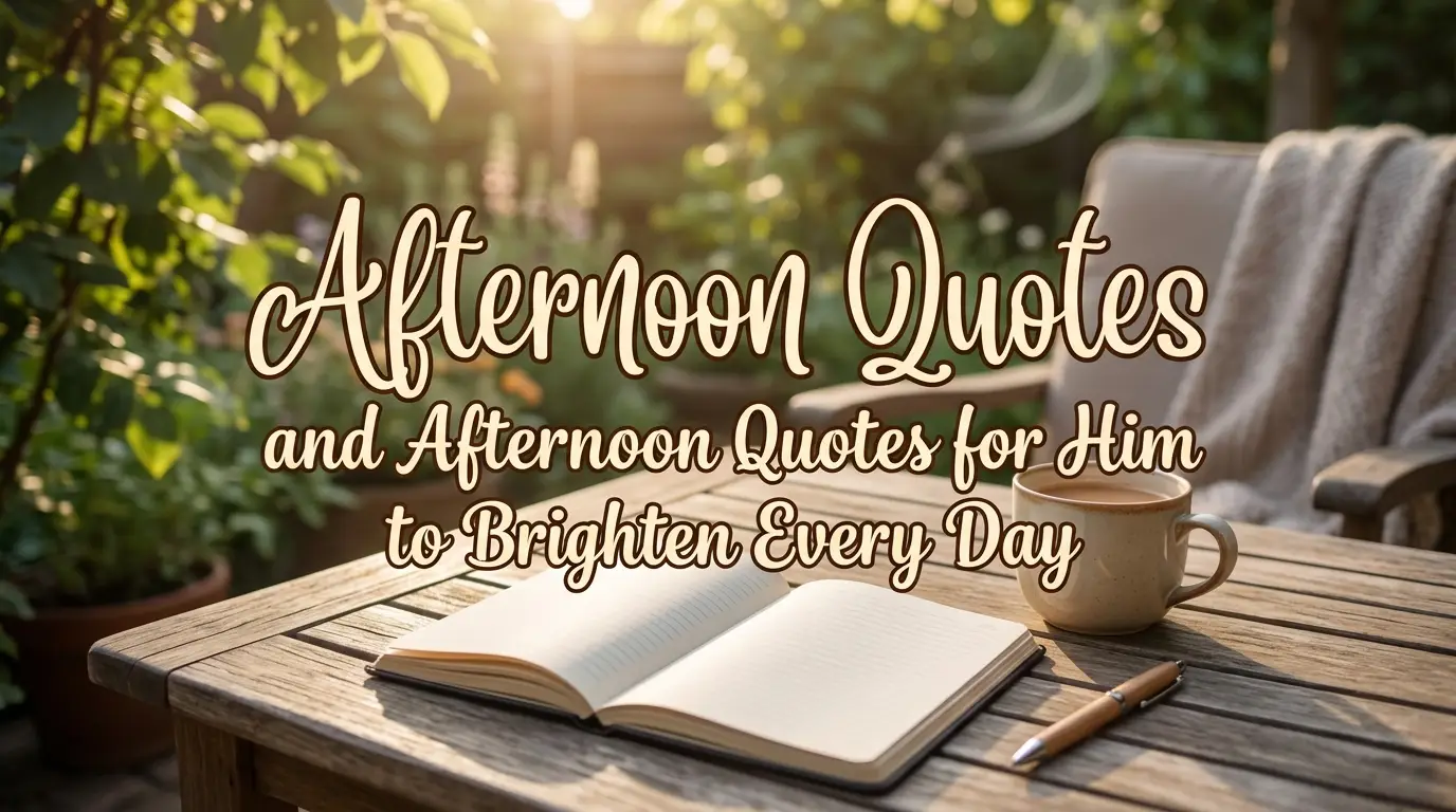 Afternoon Quotes and Afternoon Quotes for Him to Brighten Every Day