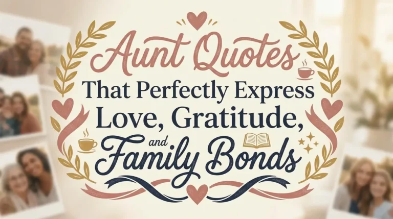 Aunt Quotes That Perfectly Express Love, Gratitude, and Family Bonds