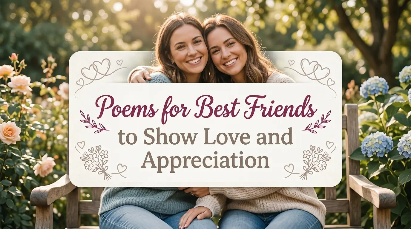 Poems for Best Friends to Show Love and Appreciation
