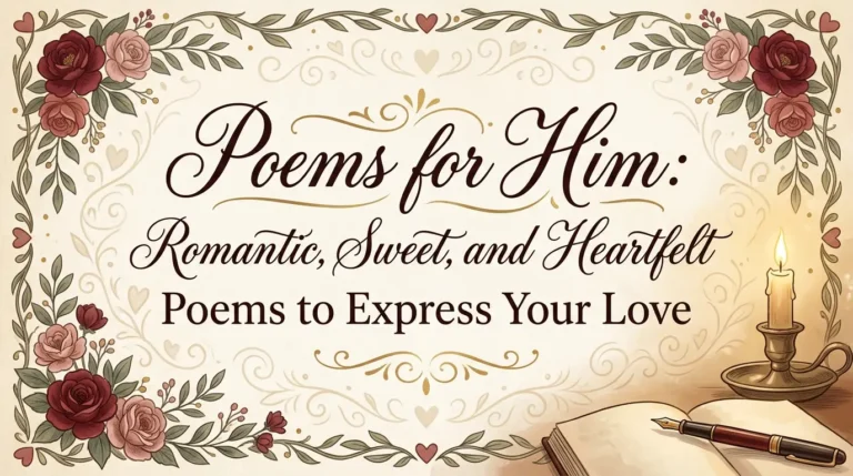 Poems for Him: Romantic, Sweet, and Heartfelt Poems to Express Your Love