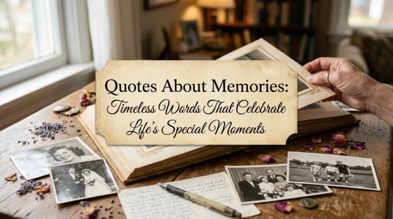 Quotes About Memories: Timeless Words That Celebrate Life’s Special Moments