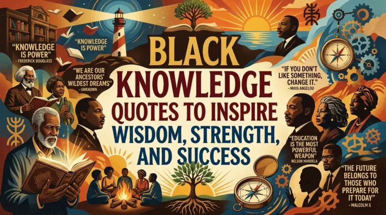 Black Knowledge Quotes to Inspire Wisdom, Strength, and Success