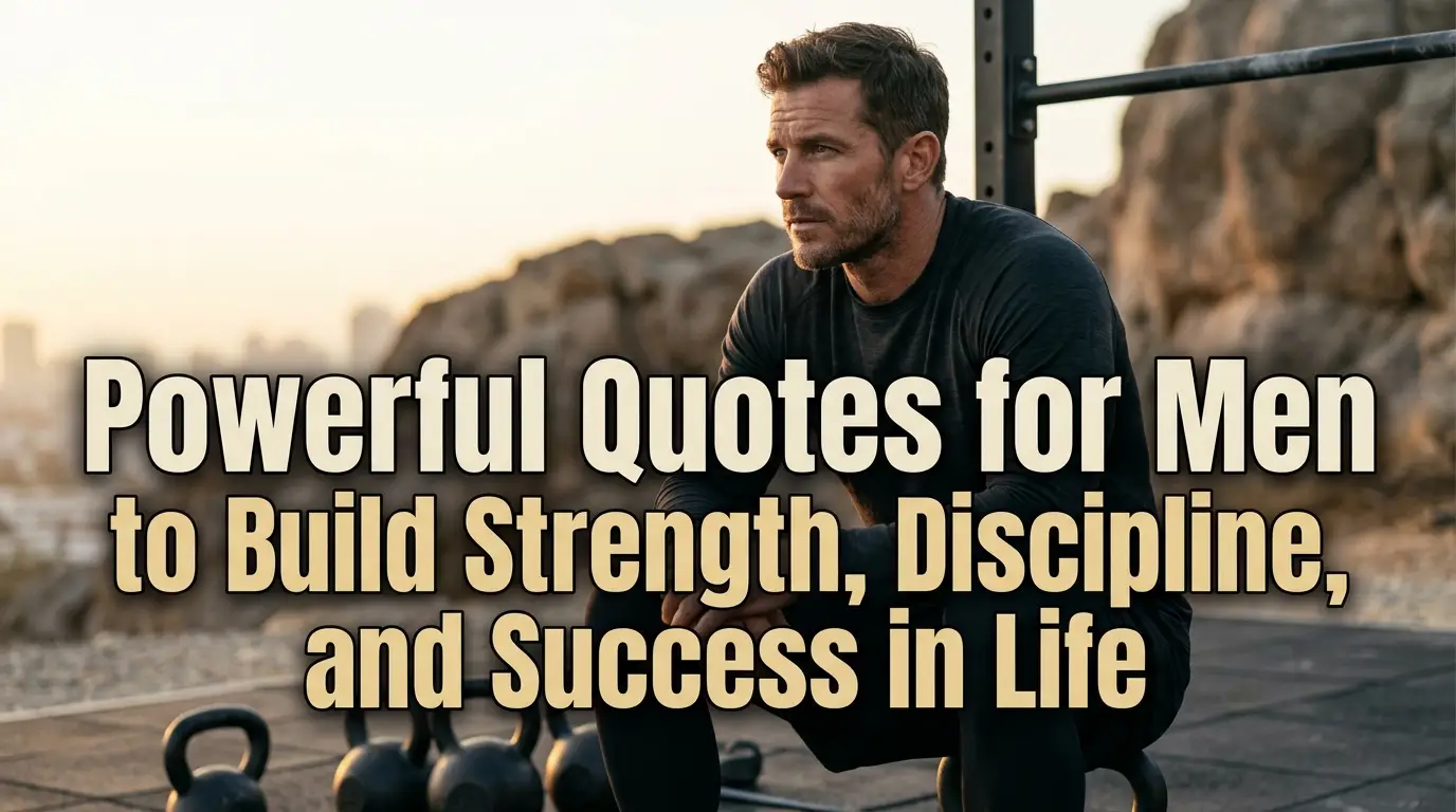Powerful Quotes for Men to Build Strength, Discipline, and Success in Life