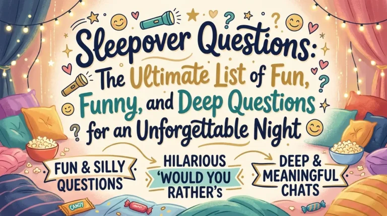 Sleepover Questions: The Ultimate List of Fun, Funny, and Deep Questions for an Unforgettable Night