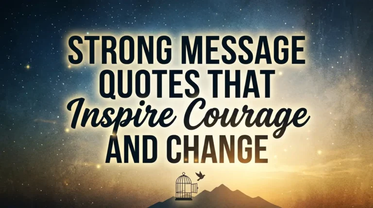Strong Message Quotes That Inspire Courage and Change