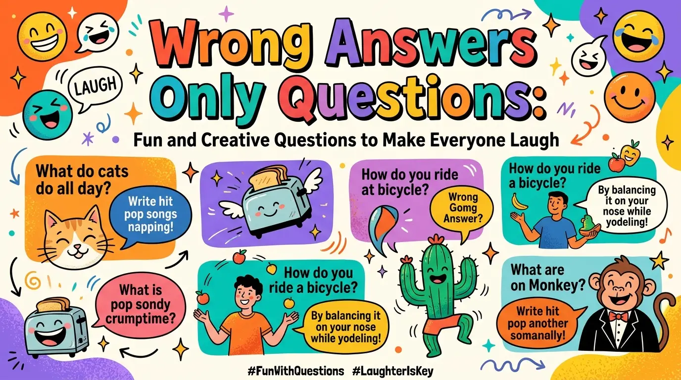 Wrong Answers Only Questions: Fun and Creative Questions to Make Everyone Laugh