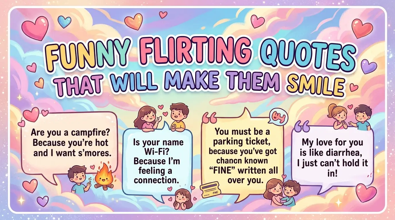 Funny Flirting Quotes That Will Make Them Smile