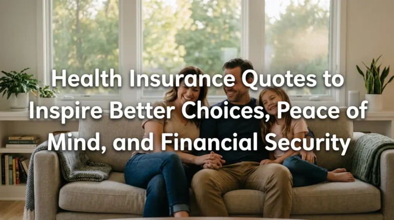 Health Insurance Quotes to Inspire Better Choices, Peace of Mind, and Financial Security