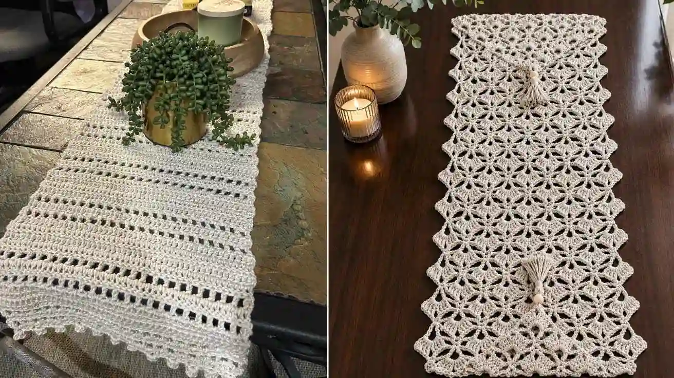 How to Make a Crochet Lace Table Runner