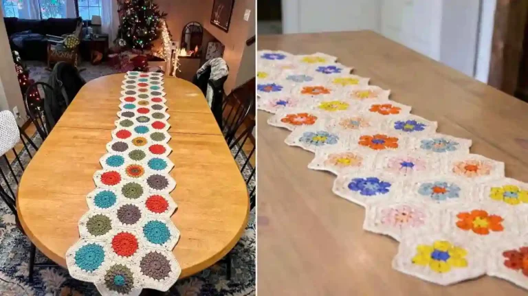 How to Make a Geometric Crochet Table Runner