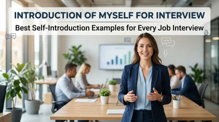 Introduction Of Myself For Interview: Best Self-Introduction Examples for Every Job Interview