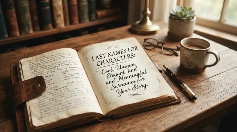Last Names for Characters: Cool, Unique, Elegant, and Meaningful Surnames for Your Story
