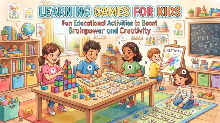 Learning Games for Kids: Fun Educational Activities to Boost Brainpower and Creativity