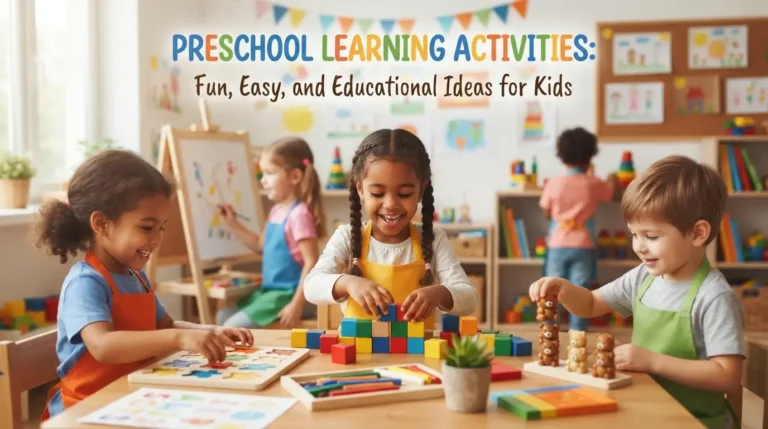 Preschool Learning Activities: Fun, Easy, and Educational Ideas for Kids